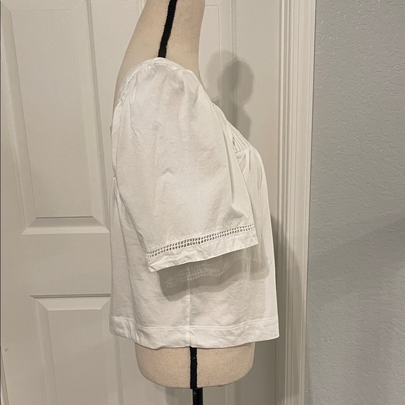 Banana Republic White Puff Sleeve Blouse - Picture 4 of 6